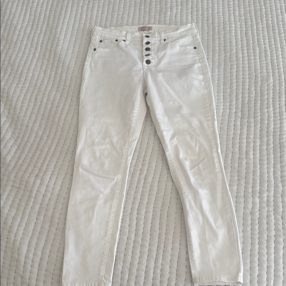 BCBGeneration Women's White Ankle Jeans